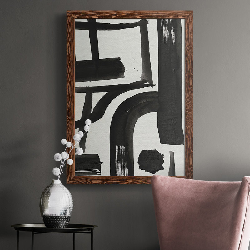 «Inkwell Intersect I», reproduction encadrée de qualité supérieure - prête à être accrochée, H 37,5 po x l 27,5 po x P 1 po