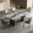 Blue Rectangular microlite stone Dining Table For Dining Room/Kitchen-207690643