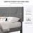 Twin Size Bed Frame Set Of 2 LED Lights Headboard With Charging Station And USB Port Twin Platform Bed Wood Slats Support No Box Spring Needed-334389159