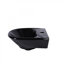Lavabo de salle de bain en porcelaine 16" avec trop-plein en porcelaine space saving design