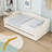 Twin XL 2 Drawers Upholstered Daybed with LED Belt-1395812857
