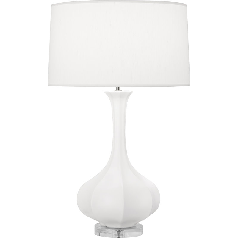 Pike Ceramic Standard Table Lamp, Matte Lily