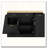 Kitchen Sideboard with Hidden Trash Cabinet, Spice Rack, and Adjustable Shelves-1455765092