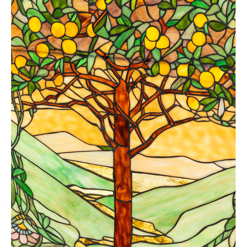 Tiffany Tree of Life Stained Glass Window