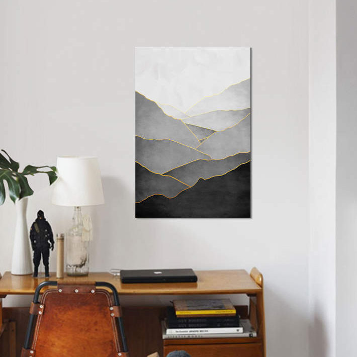 «Minimal Landscape I», impression sur toile, H 18 po x l 12 po x P 1,5 po, Toile tendue, Pas de tapis