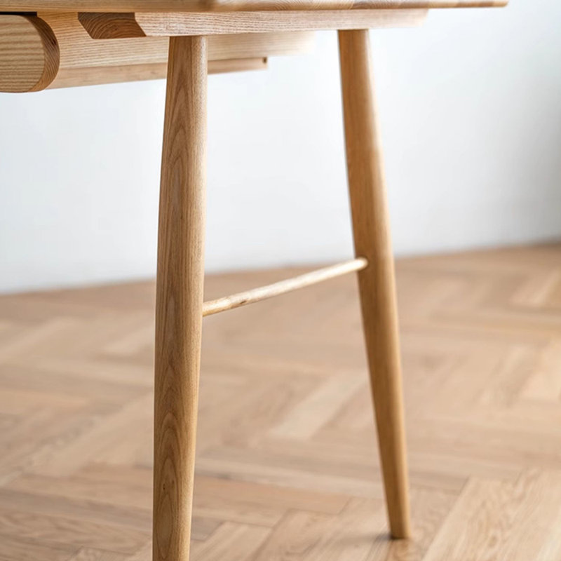 Bureau en bois massif de style japonais minimaliste