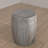 Serenity Side End Table with 18 Inch Round Top, In Antique White Mango Wood
