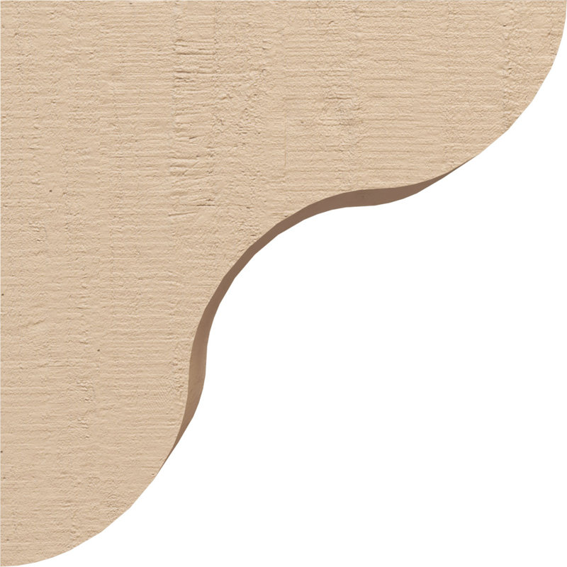 Corbeau TimberThane en bois de cèdre brut classique de l 4 po x P 8 po x H 8 po, brun clair apprêté, H 8 po x l 4 po x P 8 po