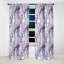 Cristal veiné or et mauve motif de marbre - Rideau occultant en marbre abstrait - 1 panneaux-107539733