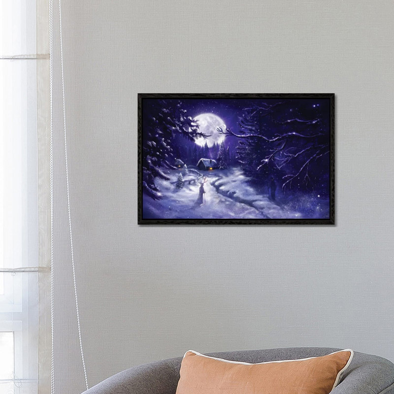 Winter Tales by Anastasia Evgrafova - Gallery-Wrapped Canvas Giclée on Canvas, Black Floater Framed