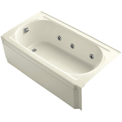 Memoirs Alcove 60" x 33.75" Whirpool Bathtub