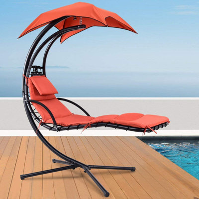 Chaise longue suspendue avec support Nagina