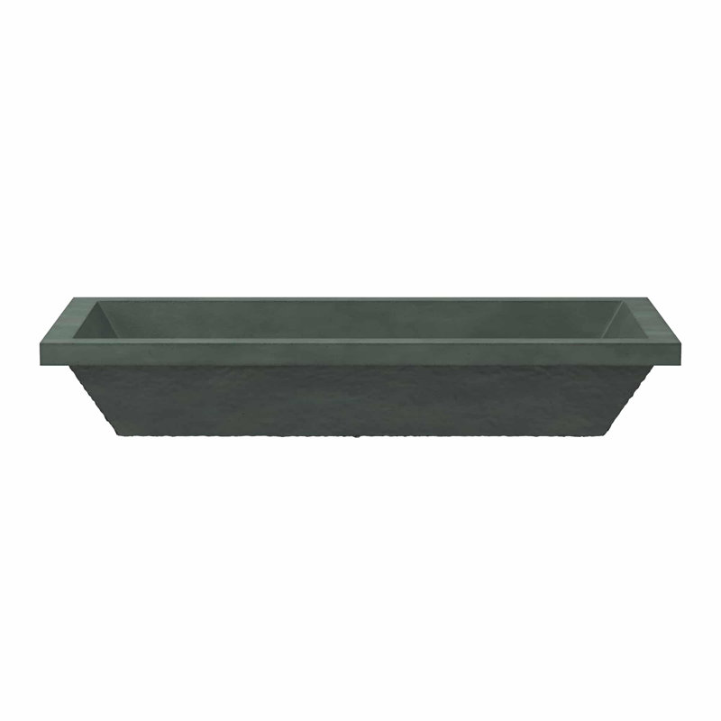 Arcata 30" Undermount Concrete Trough Bathroom Sink, Forest