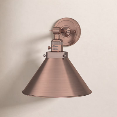 Dillon Single Light Dimmable Armed Sconce