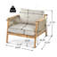 Fauteuil club d'extérieur Sumbawa