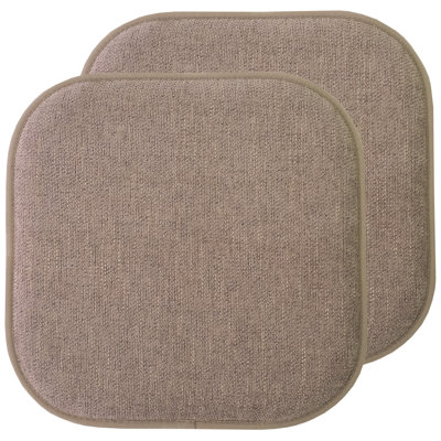 Alexis Memory Foam No Slip Back 16" x 16" Chair Pad Cushion by Sweet Home Collection