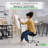 Uncaged Ergonomics® Wobble Stool Air Adjustable-Height Rolling Balance Stool