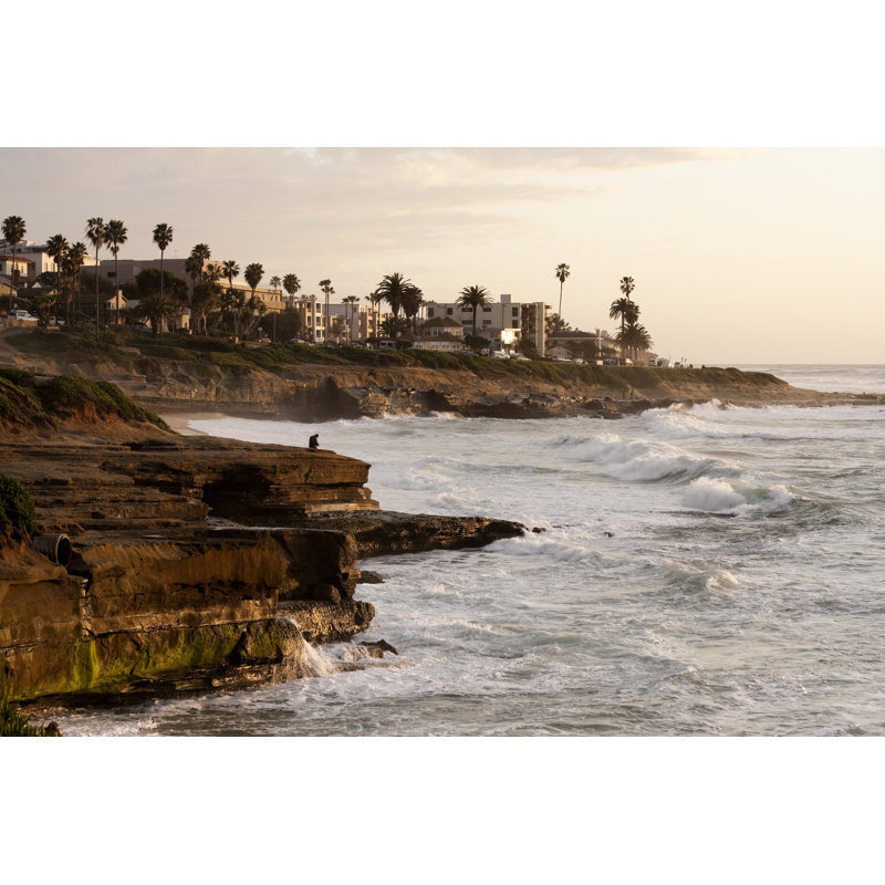 Antonelli Tranquil California Coastline - Wrapped Canvas Print, 20cm H x 30cm W x 3.8cm D