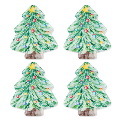 Christmas Tree, 10 3/4" Melamine Plate S4