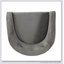 Fauteuil capitonné en velours gris à 4 pieds-185256736