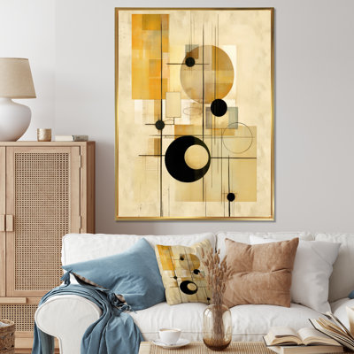 Beige géométrie en mouvement II sur toile