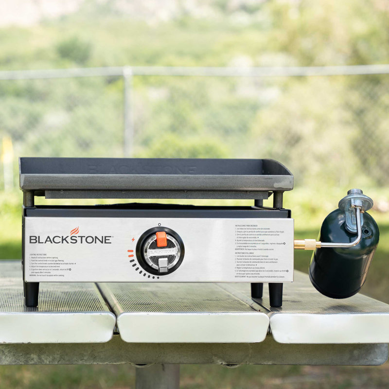 Plaque chauffante au propane de table simple 17 po 12 000 BTU Blackstone