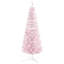 Arbre de Noël artificiel enneigé 5 pi - arbre de Noël mince avec branches réalistes, base en plastique