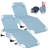 2PK Folding Lounge Chair with 5 Adjustable Positions, Hole, 2 Sided Cushion & Pillow, 2Carry Straps-95215857