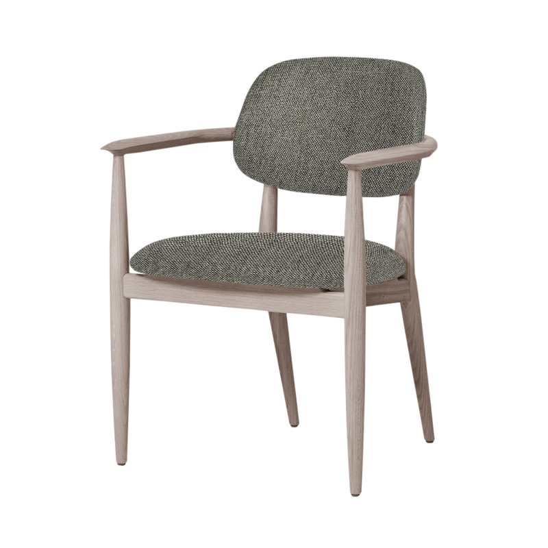 Chaise Slow de Space Copenhagen, Chêne naturel, Remix 133