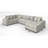 Camden 3-Piece Plush Upholstered Sectional with Chaise-135574206-135574207