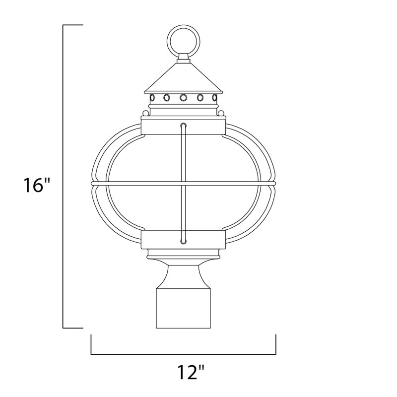 Smithboro Seeded Lantern Head, Small