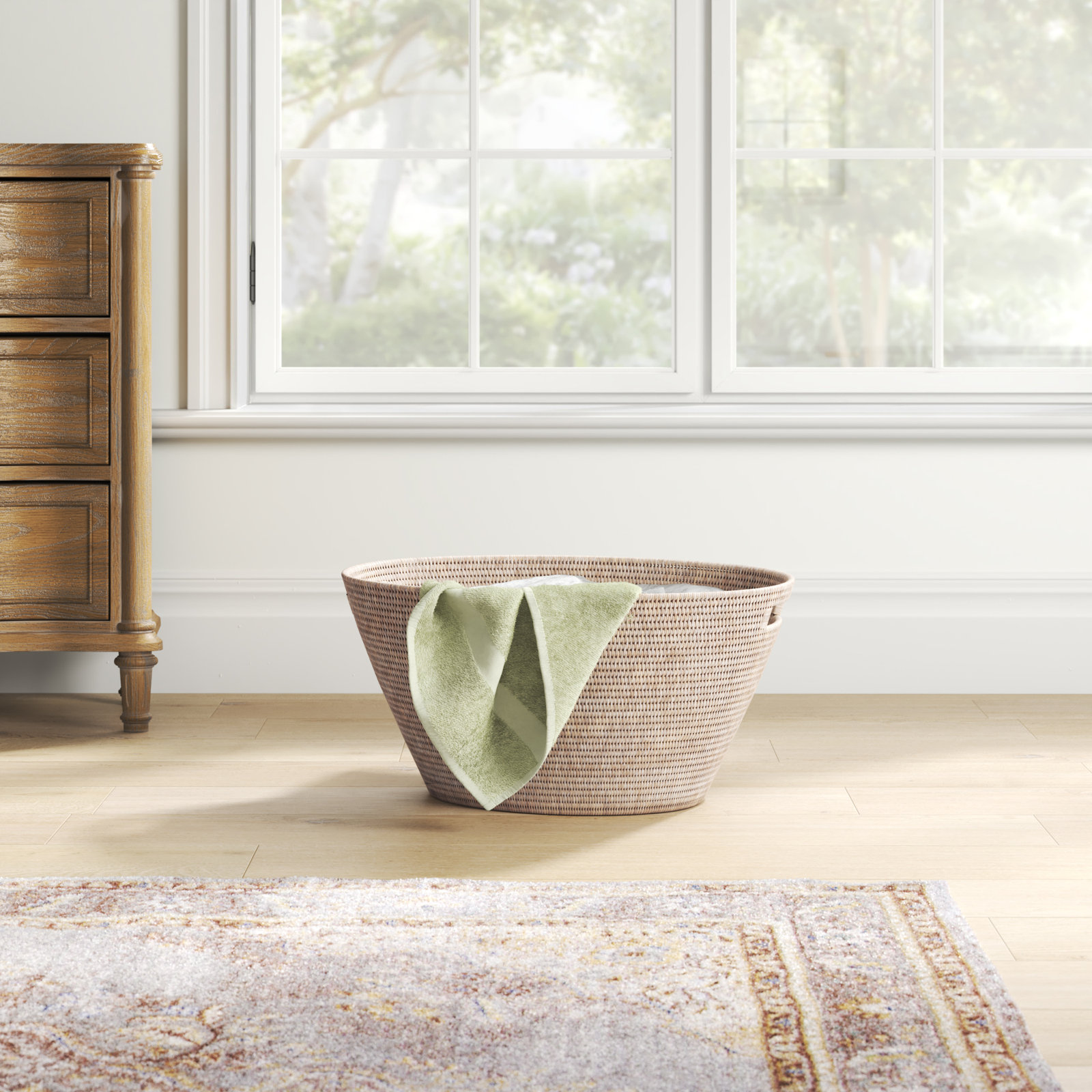 Rael Laundry Basket, White