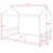 Sturdy Metal House Frame Bed: Montessori-Inspired Low-Profile Sleeper With Safety Rails For Independence-547780268