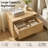 23.6" Wide Modern Fluted 2-Drawer Nightstands, Set of 2-1084278453