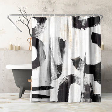 Wade Logan® Brackmann Abstract Shower Curtain & Reviews