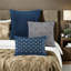 Ensembles de literie luxueux en jacquard, polyester, bleu marine moderne, confort à la maison