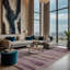 Machine Washable Grey Area Rug-731306801