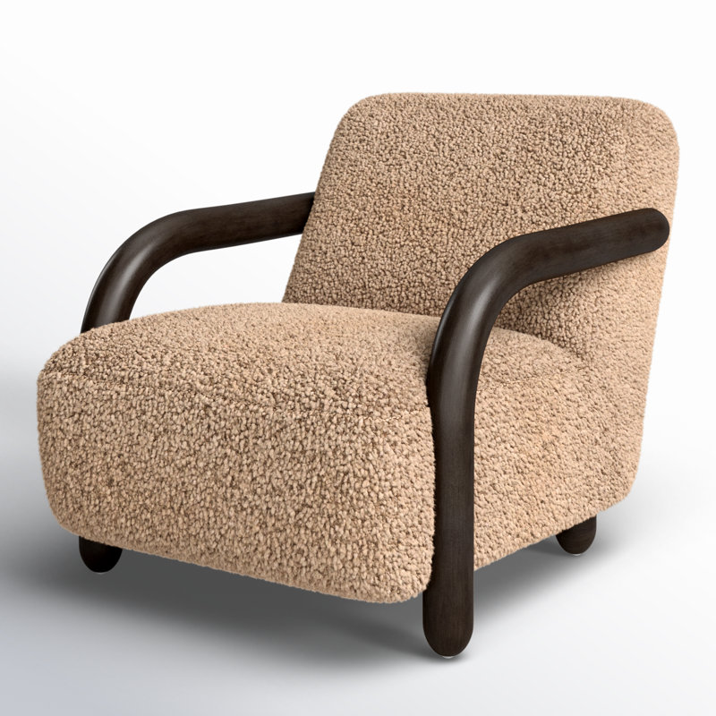 Aniston Chair, Andes Toast Polyester, Burnt Birch, Burnt Birch