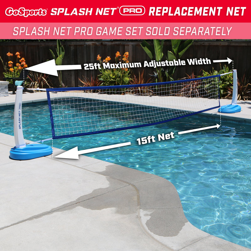 Blue Clip-On Replacement Pool Volleyball Net