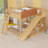 Loft Bed With Storage Shelves, Ladder, Guardrails And Built-In Slide-1706929252-1706929258