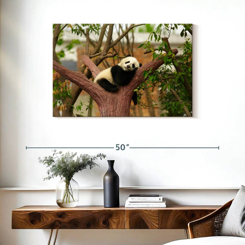 Brampt Sleeping Baby Panda, 24" H x 36" W