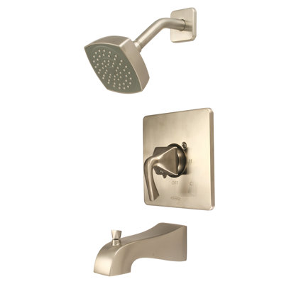 Robinet de baignoire et de douche à poignée simple Pr75 T-4PR110-MB - 1,75 gallons par minute - noir mat