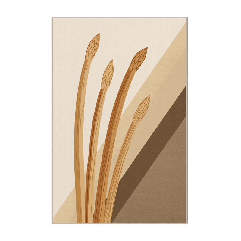 Tapis beige asperge Higgins moderne lavable à la machine - reliure beige, 2 x 5