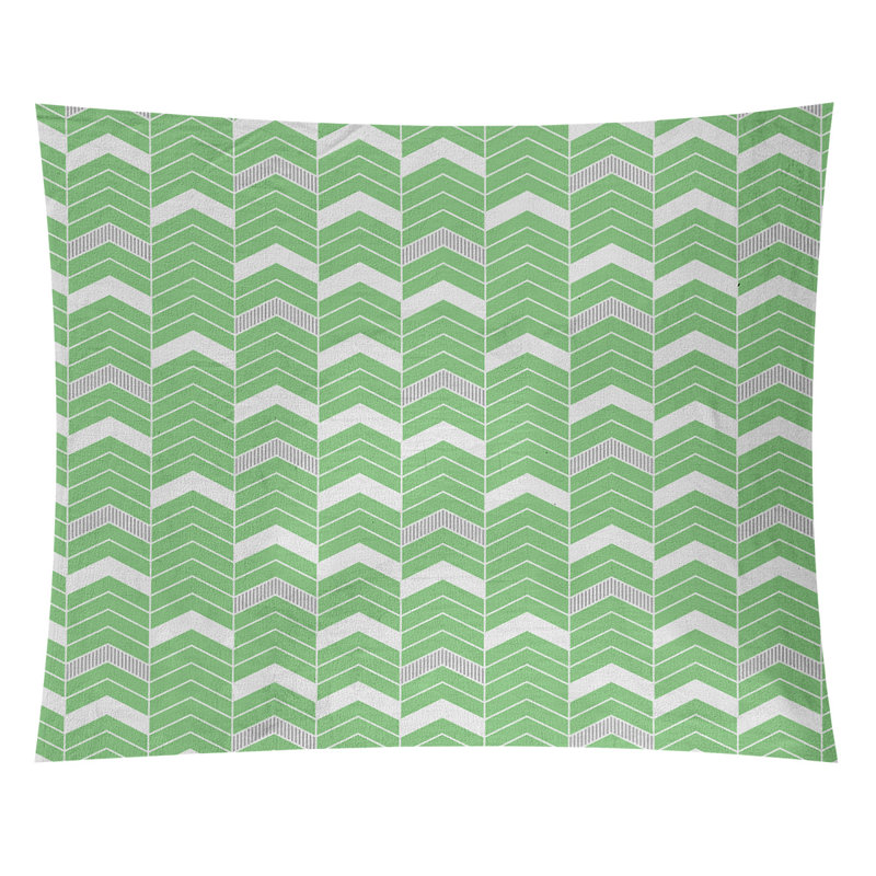 Tapisserie Stephenie, H 27,5 po x l 37,5 po, Vert / Gris