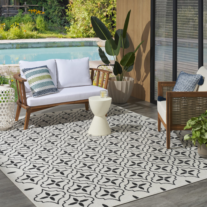 Arisa Moroccan Indoor / Outdoor Rug, Rectangle 6' x 9'