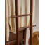 Miroir autoportant en bois massif avec porte-vêtements