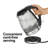 Hamilton Beach 1.7 L Glass Electric Kettle for Tea and Water, Cordless, LED Indicator, Auto-Shutoff and Boil-Dry Protection, Brushed Metal (40865), Clear