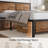 Laurea 3 Piece Bedroom Set, Industrial Bed Frame with 2 Nightstands Set, Metal Platform Bed with Wood Headboard & Footboard, Farmhouse Bedroom Furniture Set with Charging End Tables, 2 AC Outlets & 2 USB Ports, No Box Spring Needed-1962201620-1962201646