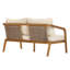 Modern Patio Dining Sets, Acacia Wood Loveseat Table For Outdoor Home