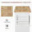 Rolling Kitchen Island Cart with Rubberwood Top Spice Rack Towel Rack and Drawers-569373395